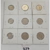 Image 2 : LOT OF 9 - CDN 5, 10 & 25 CENT COINS - INCL 2012-2016