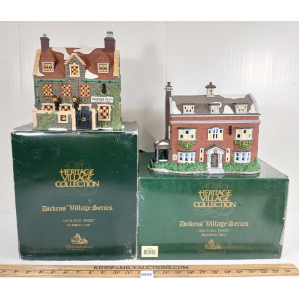 LOT OF 2 - HERITAGE VILLAGE COLLECTION - INCL DEDLOCK ARMS & GAD'S HILL PLACE