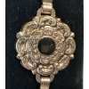 Image 2 : FILIGREE FLOWER NECKLACE W/ BLACK CENTRE