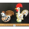 Image 3 : LOT OF 2 - PORTUGAL ROOSTER OF LUCK & HAPPINESS & MEXICAN FOLK ART ROOSTER