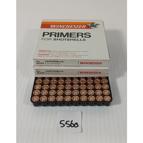 PRIMERS: APPROX 300X WINCHESTER NO. W209 SHOTSHELL PRIMERS