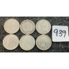 Image 2 : LOT OF 6 - 1960-1968 CDN 25 CENT COINS