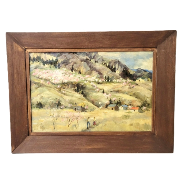  SOMETHING THE TONE OF...  BY KATHLEEN ENGLAND (1908 - 1999) - FRAMED OIL ON BOARD