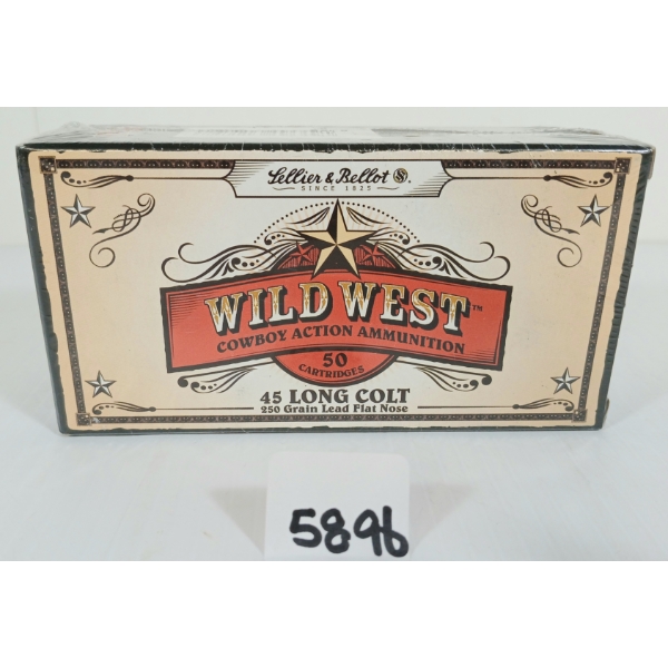 AMMO: 50X LELLIER & BELLOT WILD WEST .45 LONG COLT - 250GR - FN