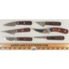 Image 3 : LOT OF 6 - ZEPF GERMAN HUNTING KNIFE SET W/ SHEATHS