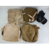 Image 2 : LOT OF 5 - WWII CDN & BRITISH GAS MASK & BAGS