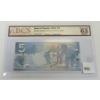 Image 2 : 2006 CDN $5 BANKNOTE - BCS GRADED - 3 DIGIT RADAR