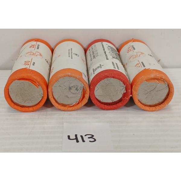 LOT OF 4 - 2006 & 2007 RCM 25 CENT COIN ROLLS