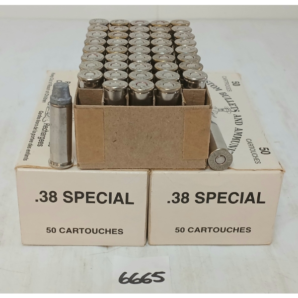 AMMO: 89X CUSTOM .38SPL - RELOADS
