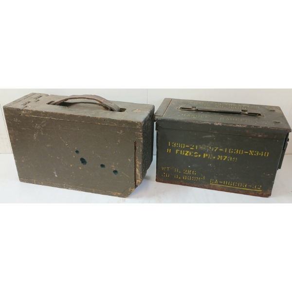LOT OF 2 - AMMO CRATES