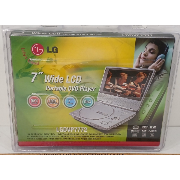 LG 7IN WIDE LCD PORTABLE DVD PLAYER