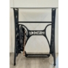 Image 4 : CAST IRON SINGER TREADLE W/ GLASS TABLE TOP