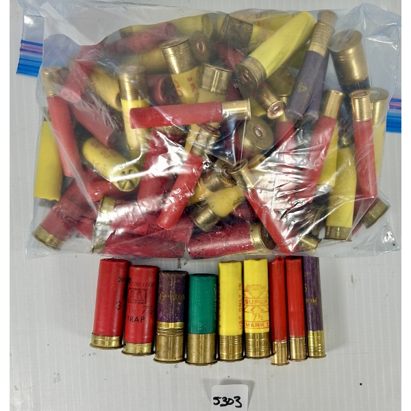 AMMO: APPROX 75X MIXED SHOTGUN SHELLS