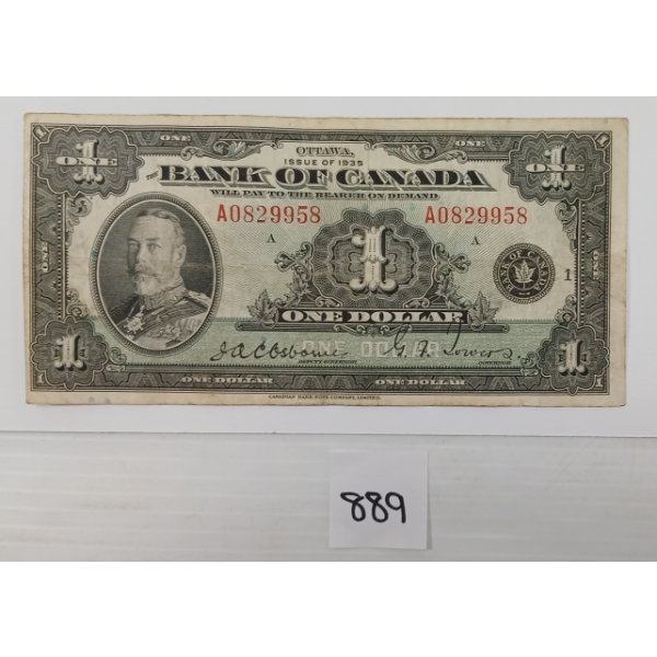 1935 CDN $1 BANKNOTE