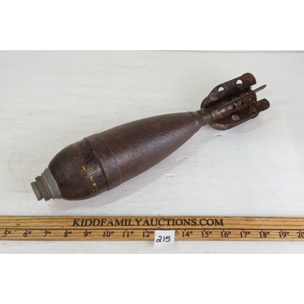 1945 BRITISH 3IN MORTAR ROUND