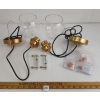 Image 1 : LOT OF 2 - SINGLE BULB HANGING PENDANT LIGHTS