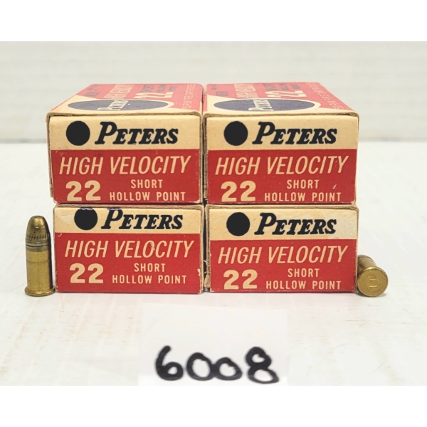 AMMO: 200X PETERS .22 SHORT HP