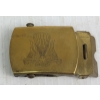 Image 7 : LOT OF 5 - CDN CAP BADGE, BRASS BUCKLES & TRENCH ART