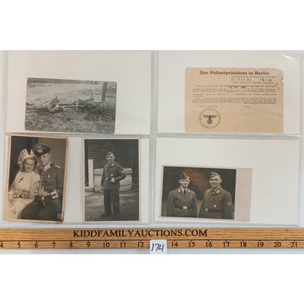 LOT OF 7 - WWII GERMAN PHOTOS & POSTCARDS
