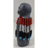 Image 10 : "FIGURE W/ BEAD WORK" BY ALICE AKAMAK (PRS CDN ARTIST) - STONE & BEADS