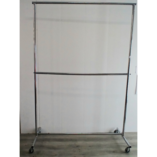 ROLLING CLOTHES RACK - DOUBLE