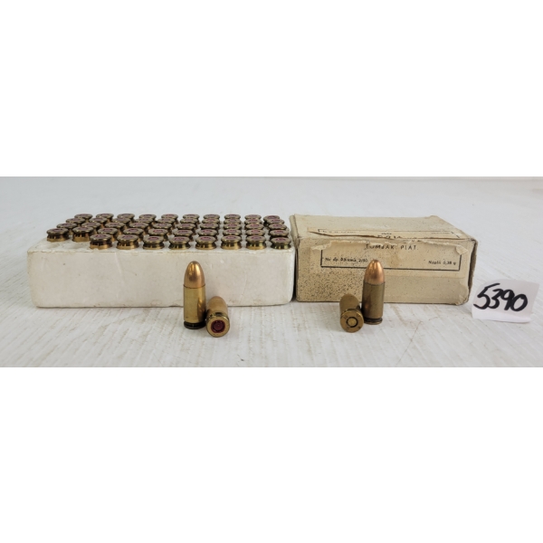 AMMO: 100X GEZO & MILITARY 9MM - 5 STRIPPER CLIPS