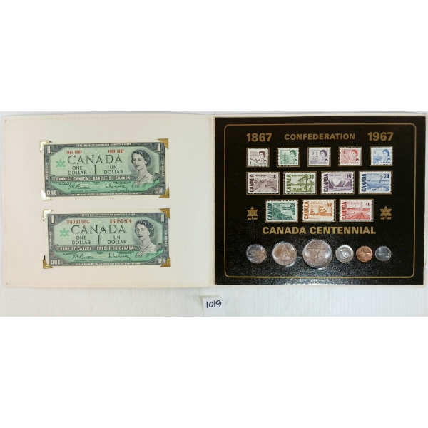 1867-1967 CENTENNIAL OF CANADIAN CONFEDERATION SOUVENIR ALBUM