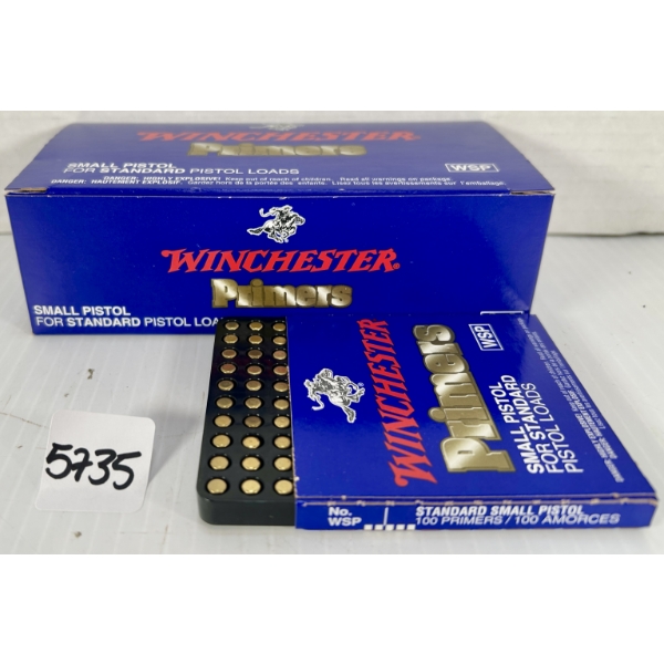PRIMERS: 1000X WINCHESTER SMALL PISTOL STANDARD