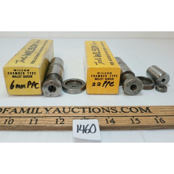 LOT OF 2 - WILSON CHAMBER BULLET SEATERS - .22PPC & .6MMPPC