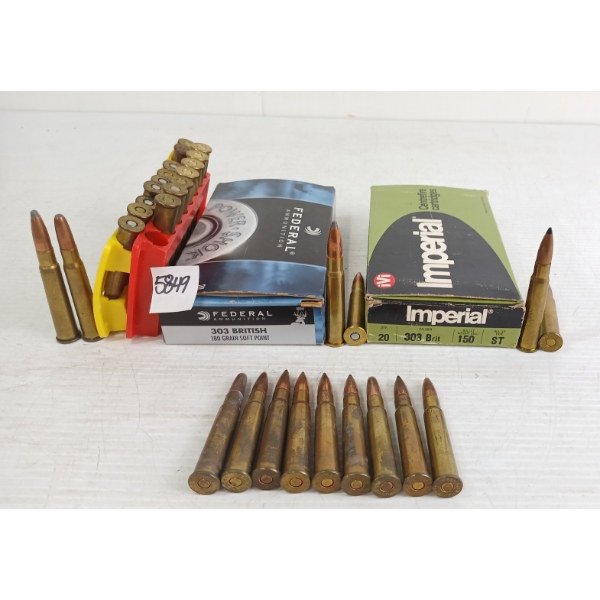 AMMO: 67X MIXED .303BRIT - 150 & 180GR