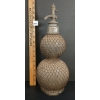 Image 3 : VERITABLE SELTZAGEN D FEVRE - BLOWN GLASS DOUBLE GOURD - PARIS SELTZER BOTTLE