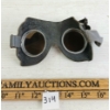 Image 2 : WWII ERA GERMAN GENERAL PURPOSE GOGGLES - SS STAMPED POUCH