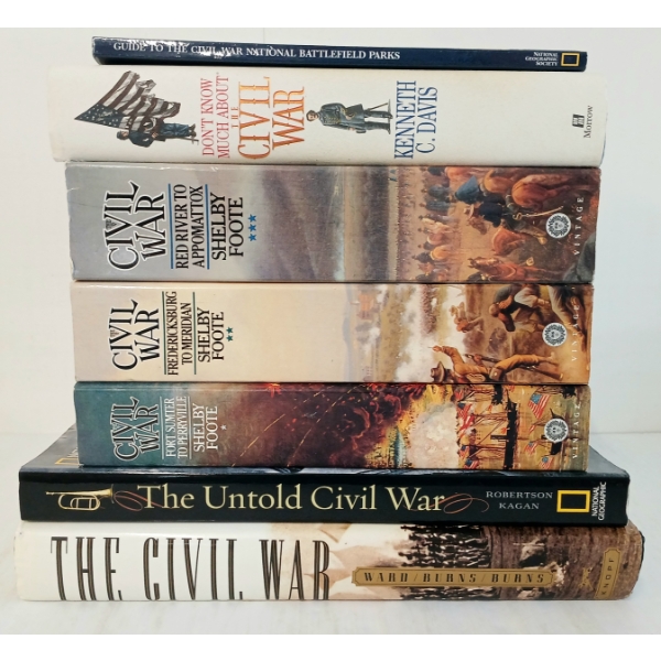 LOT OF 7 - CIVIL WAR BOOKS