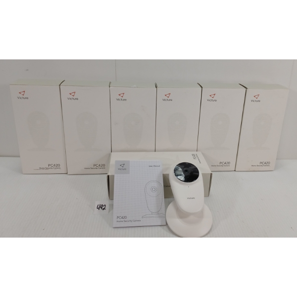 LOT OF 7 - VICTURE PC420 HOME SECURITY CAMERAS