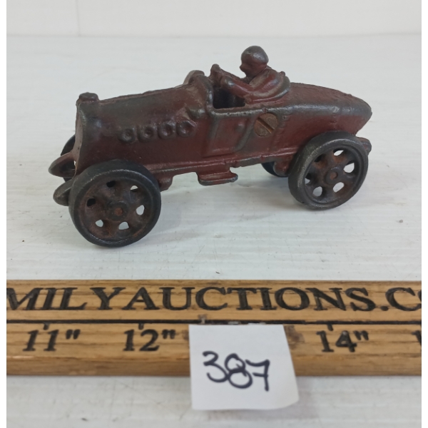 1920's CAST IRON AC WILLIAMS BOAT TAIL RACER