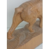 Image 6 : LOT OF 2 - ROYAL DOULTON & WOOD CARVED HUNTING DOG FIGURES