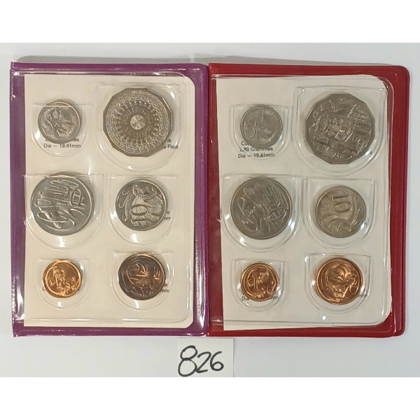 LOT OF 2 - 1977 & 1978 ROYAL AUSTRALIAN PROOF SETS