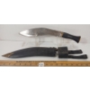 Image 2 : INDIAN KUKRI KNIFE W/ SCABBARD & FROG
