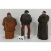 Image 3 : LOT OF 3 - FOLK ART CARVINGS - INCL PRIEST