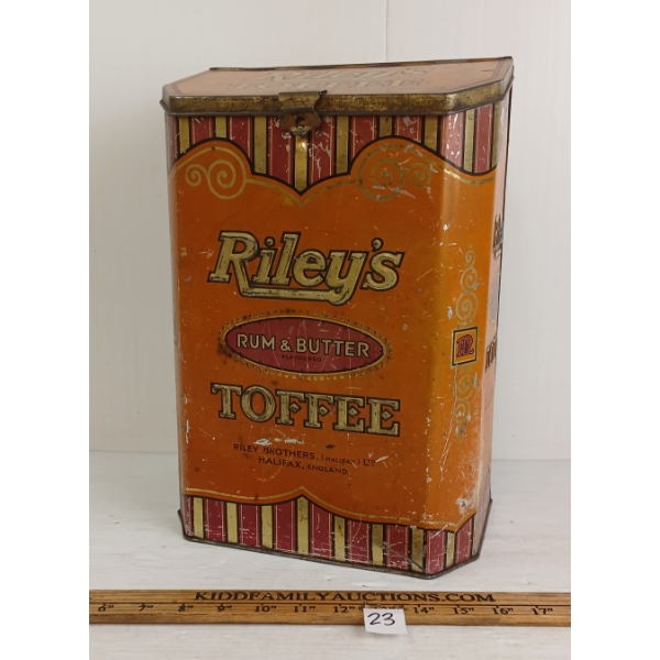 RILEY'S RUM & BUTTER TOFFEE 16LBS TIN