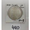 Image 1 : 1934 CZECH 20 KORUN COIN