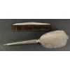 Image 2 : LOT OF 2 - TORTOISE SHELL COMB & SOFT HAIRBRUSH W/ STERLING SILVER GRIPS
