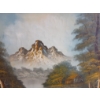Image 5 : MOUNTAIN LANDSCAPE BY G. WHITMAN (POST WAR AMERICAN ARTIST) - FRAMED OIL ON CANVAS