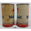 Image 4 : LOT OF 2 - MOBILOIL QT CANS