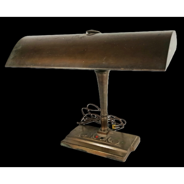 BRASS ART DECO PIANO LAMP - CIRCA 1930's