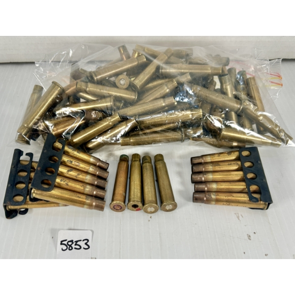 BRASS: 90X MIXED .303 BRIT - INCL 3X CLIPS