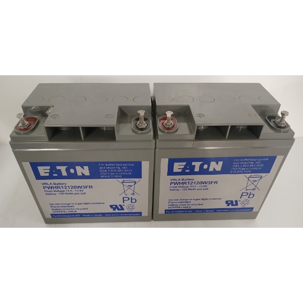 LOT OF 2 - EATON VRLA BATTERIES