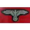 Image 2 : WWII GERMAN S.S. OFFICER'S SLEEVE EAGLE - FRAMED