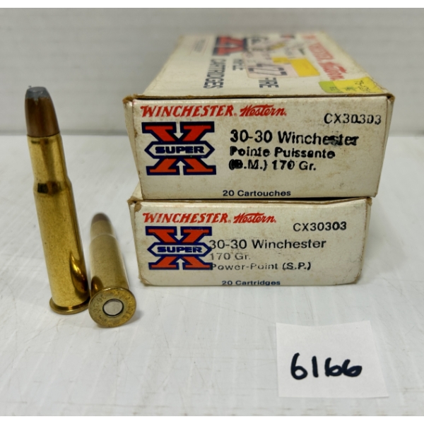 AMMO: 40X WINCHESTER .30-30 WIN 170 GR SP