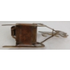 Image 6 : BRASS NOVELTY ASHTRAY & MATCHBOX HOLDER - GOAT PULLING WAGON